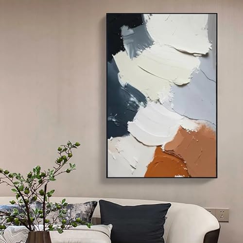 Toile abstraite texture simple et colorée affiche murale 60x80