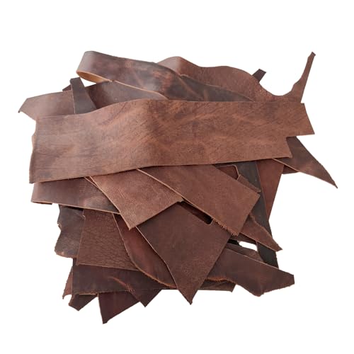 Leather Scraps, About 2mm Thick Genuine Cowhide Scraps, Leather Scraps