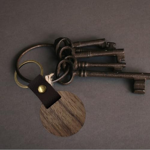 Llavero de madera pequeño para evitar pérdidas organizando llaves con etiquetas personalizadas 7