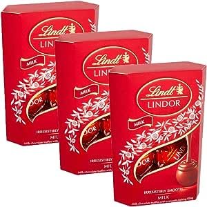 Lindt Lindor Milk Chocolate Truffles Box | 200g (Pack of 3) | Irresistibly Smooth | Gift for Any Occasion or a Blissful Treat Just for You