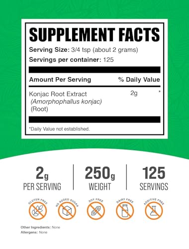 BulkSupplements Glucomannan Powder