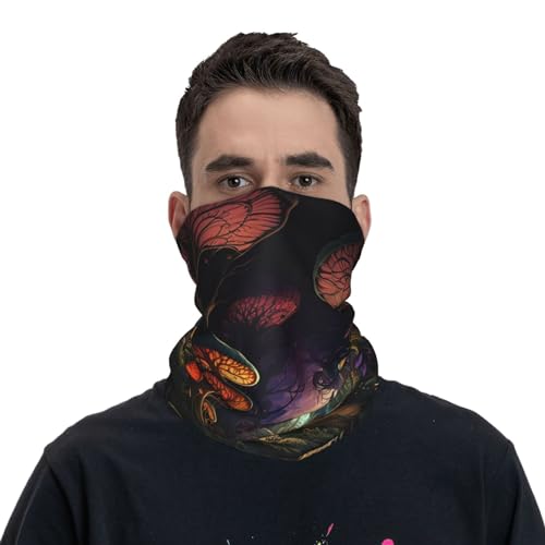Forest Tree of Life Fantasy Mushrooms Colorful Neck Gaiter Face Cover Scarf Balaclava Bandana para Mujeres y Hombres para Motociclismo Ciclismo Esquí Fiesta miniatura 2