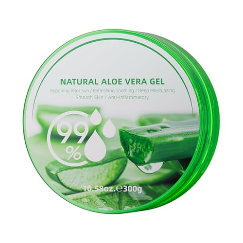 Gel de aloes 300g, Aloe Vera Soothing Gel, Crema Hidratante Hidratante de Puro Orgánico, Extracto Orgánico Natural, Gel De Aloe Vera Para Aliviar La Piel Y Las Quemaduras Solares