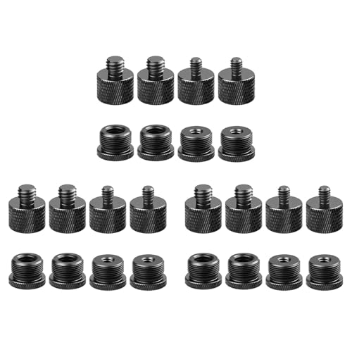 3 Set Braccio per Microfono con Supporto per Adattatori Filettati per da Femmina un e da un Ecc.