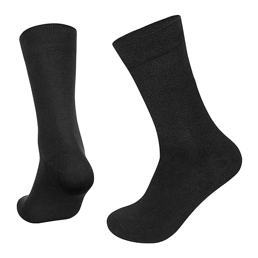 Image of SANDHA socks for men full length Men's Cotton Heel & Toe for Durability. Ideal for Regular, Business & Office Use - Pack of 3, Free Size