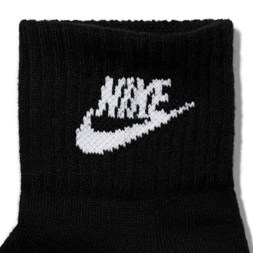 Image of Nike Unisex Adult Sportswear Dri-FIT Everyday Essential Ankle Socks (3-Pack) | Mens and Womens