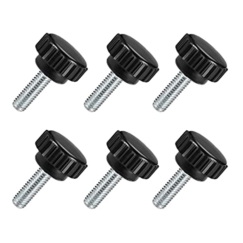 TA-VIGOR 6Pcs M6 x 15mm Male Thread Knurled Clamping Knobs Grip