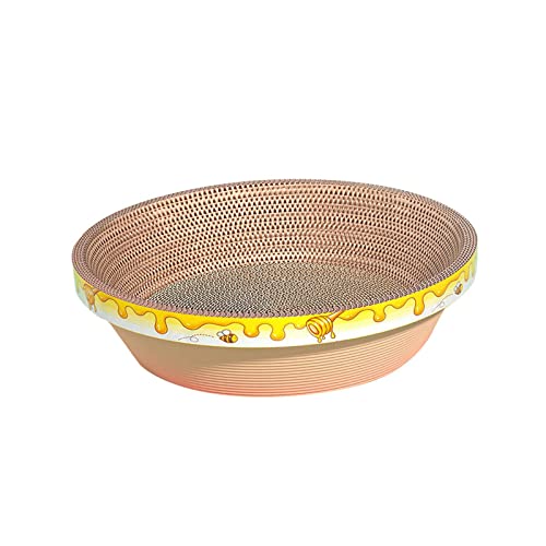 JISADER Arranhador de gatos, papelão, espreguiçadeira, sofá, almofada para animais de estimação, bri