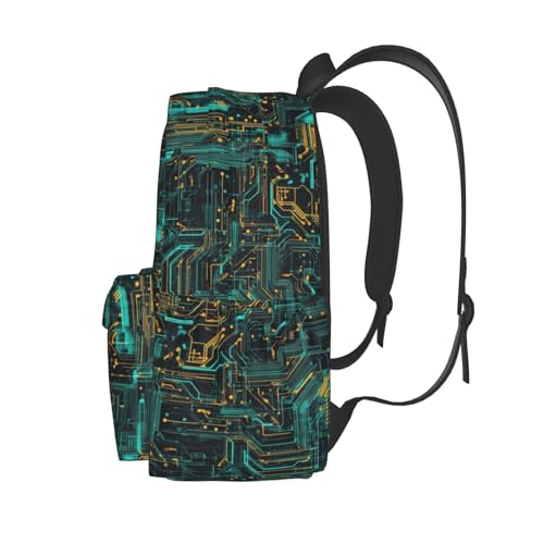 famliihw Circuit Board Backpack Laptop Backpacks Multipurpose Daypack For Men Women Travel Hiking