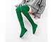 Pcavin Women's Thigh High Socks Over the Knee Cable Knit Boot Socks, Long Warm Fashion Leg Warmers Winter(Green(2024))