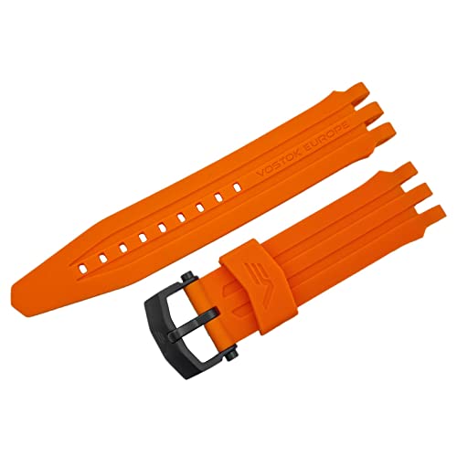 Bracelet Vostok Europe Energia silicone 26mm pour remplacer un cuir usé