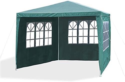 Gazebo PE 3X3M Outdoor Patio Shade Canopy Waterproof 4 Pieces Sidewalls Blue