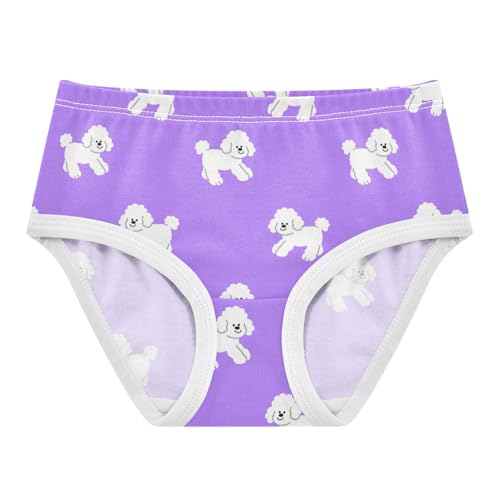 Girls' Underwear Cute Dog Purple Toddle Brief Panties 2301496