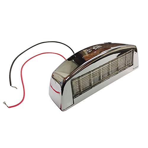 Ampoule LED Chromé 12v pour Plaque Immatriculation de Tracteur Caravane Camion E APP-12000801