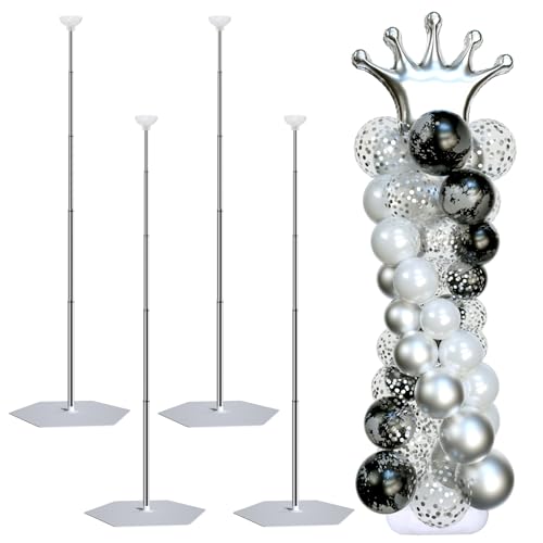 Soporte para arco de globos de metal ajustable, soluciona la caída de decoraciones