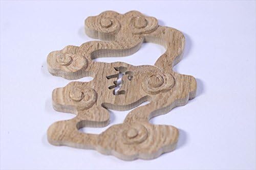 Yamako Shinto Wooden Sculpture Clouds With Japanese Kanji - The Clouds