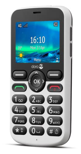 Doro 5860-4G mobiltelefon för senior med tydligt ljud och kamera