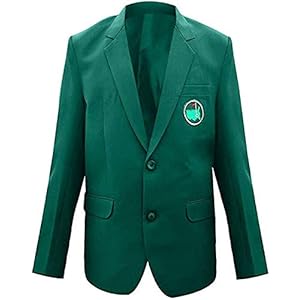 Mens Master Golf Tournament Green Blazer Coat Jacket
