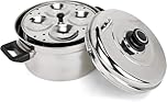 Stainless Steel Idli Maker, 4 to 6 Tier Cooker, 16-24 Plates, Induction Compatible (16 Idli Cooker - 4 Tier)