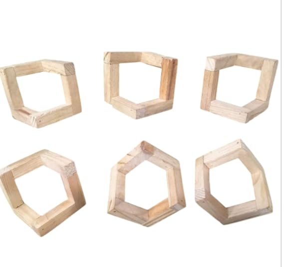 Eoast Birch Wood Holder Moon Lamp Base for Gemstones Spoon Ladle Home Office Decor 7cm- pack of 6 pc-image-40