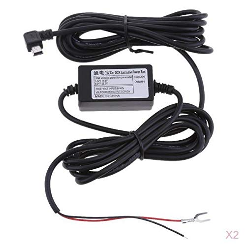 SHOPORA 2Pieces Car Dash Cam Hardwire Kits 12/24V to 5V 1.5A Mini USB Angled Cable |Consumer Electronics | Vehicle Electronics & GPS | Car Electronics...