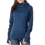Damen Umstandsmode Langarm Umstandsshirt Elegant Stillshirt Umstandstops Schwangerschafts Oberteil Bequem Schwanger T-Shirt Umstands-Sweatshirt Mit Stehkragen Und Kapuze Und Diagonalem Reißverschluss