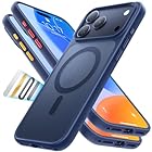 TORRAS Stronger Magnetic & Shockproof for iPhone 17 Pro Max Case, Fit for MagSafe, Military Grade Drop Protection, Camera Control, DIY Button, Slim for iPhone 17 Pro Max Case Translucent Deep Blue