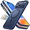 TORRAS Stronger Magnetic & Shockproof for iPhone 17 Pro Max Case, Fit for MagSafe, Military Grade Drop Protection, Camera Control, DIY Button, Slim for iPhone 17 Pro Max Case Translucent Deep Blue