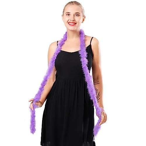 14G 2 Yards Marabou Feather Boa For Diy Craft Trim Decor-Light Purple #TOP1