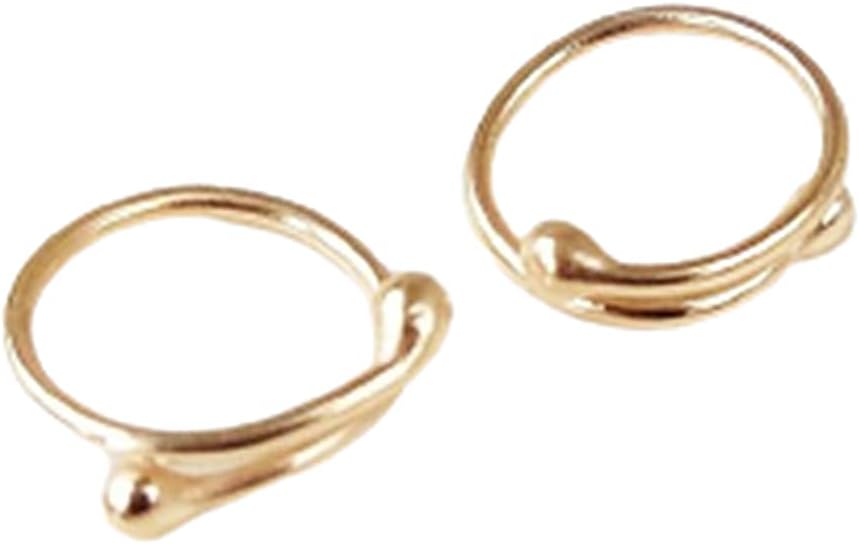 10 mm Gold Plated Fake Piercing 14 Karat GOLD PLATED over 925 Solid Sterling Silver Nipple noose Non Pierrcing Silver Nipple Rings Sterling silver jewelry