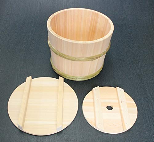 Amazon.co.jp: 【志水木材産業】木曽の桶屋 木曽さわらの漬物桶（小
