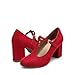 DREAM PAIRS Zapatos de Tacón Ancho Clásicos Mujer de Correa en TZapatos de Salón PU Imagen de DREAM PAIRS Zapatos de Tacón Ancho Clásicos Mujer de Correa en TZapatos de Salón PU