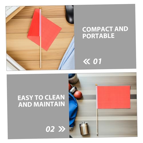 Banderas de mano monocolor de madera para animar aficiones sin gastar de más 4