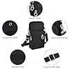 Aucuu Petit Sacoche Telephone Portable Femmes, Sac Téléphone Portable Femme avec Bandoulière Réglable, Oxford Tissu Crossbody Pochette Sacoche Running Armbag pour Téléphone 7''(avec Prise casque), #9 #3