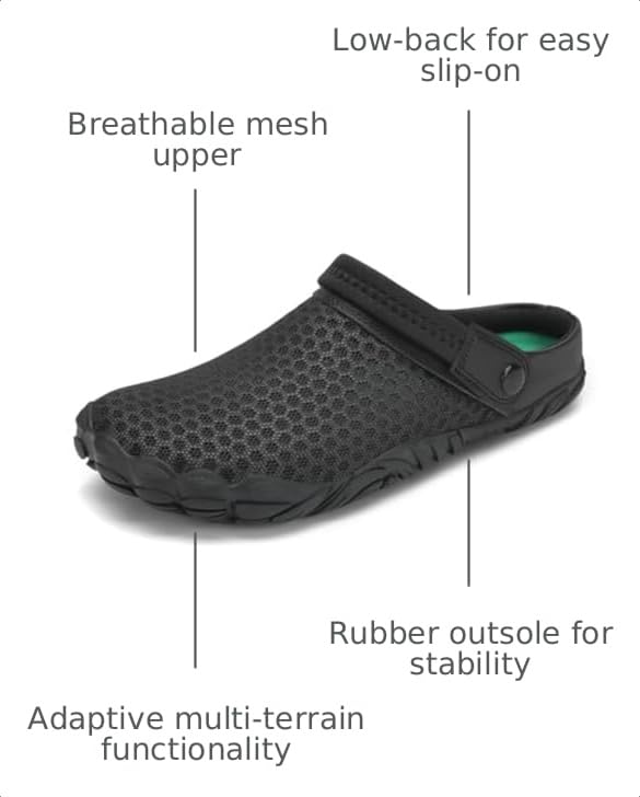 Image of Mishansha Mens Clogs Women Barefoot Shoes Lightweight Breathable Sneakers Slip on Sandals Garden Mesh Water Shoes