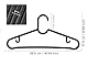 Milano Home Kleiderbügel Schwarz 20 Stück - Kleiderständer, Kleiderbügel Platzsparend,Kleiderbügel Kunststoff, Platzsparende Kleiderbügel, Bügel schwarz, Hangers Clothes, Schwarze Kleiderbügel