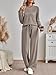AUTOMET Sweatsuits Women 2 Piece Outfit Fall Airport Lounge Sweat Sets With Wide Leg Pants Track Fashion Suits 2025 Coffee L