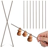 KOCKSHION Wolframdraht 10 Stück 20cm Hitzebeständiger Draht für Brennofenzubehör und Schmuckherstellung 3mm Starker Metalldraht für Keramikbrennen und Töpferbedarf
