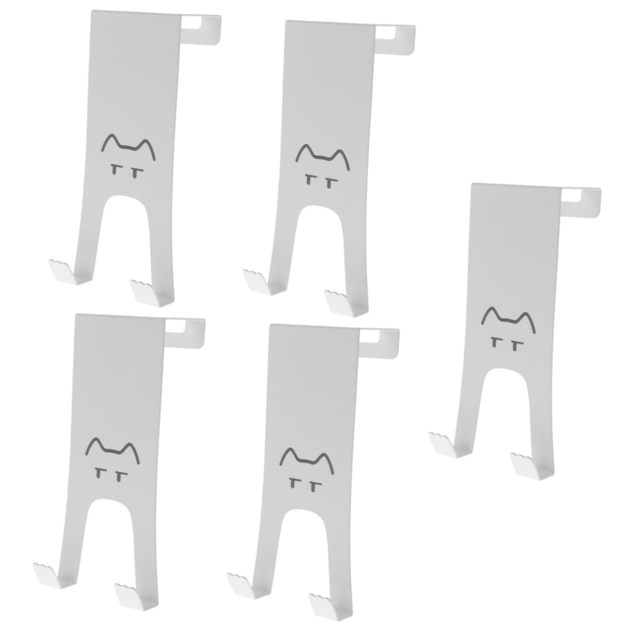 Homoyoyo 5piezas Gancho De Puerta Sin Perforación Colgador Multifuncional Para Ropa Toallas y Accesorios Cocina y Baño Diseño Elegante y Práctico Para Dormitorios y