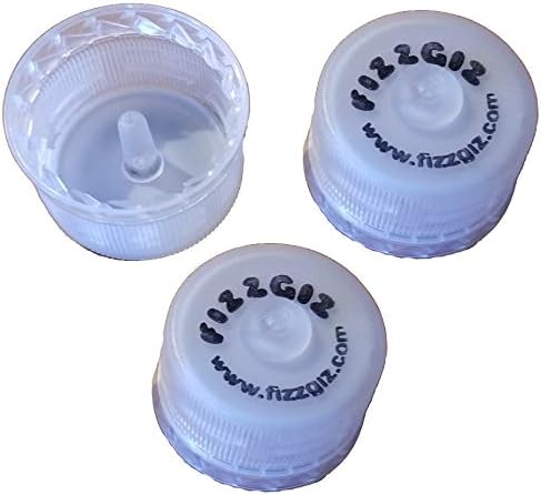 3-Pack of Fizz Giz Soda Maker Caps for Home Carbonation