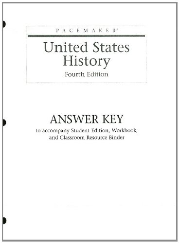 Amazon | Pacemaker United States History Answer Key: To Accompany ...