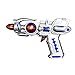 Dreamgirl Unisex Intergalactic Sound & Light Costume Accessory, Galaxy Gun, Silver, One Size