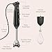 Vitamix 2-Speed Immersion Blender + Whisk Attachment, Professional-Grade Hand Blender with 350-Watt Motor and Stainless-Steel Blade, Black