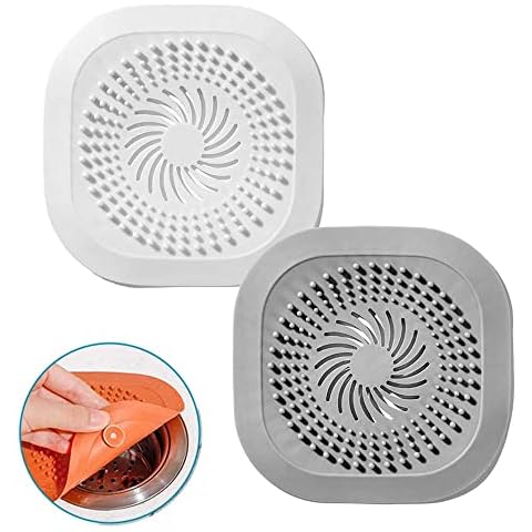 Shower Drain Cover Hair Catcher, Hair Catcher for Bathroom, Used For Bathroom Shower, Bathtub and Kitchen, Easy to Install and Clean Cover