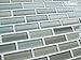 Sample - Reflections Hand Painted Glass Mosaic Subway Tiles for Bathroom Walls or Kitchen Backsplash