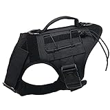 Molle cinta con paneles de bucle en ambos lados para transportar engranajes, mochila de la bolsa de montar, parche para perros de servicio