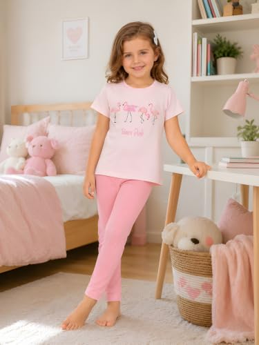Image of Pilolo Kids Soft Cotton Lycra Solid Ankle Pocket Leggings for Girls