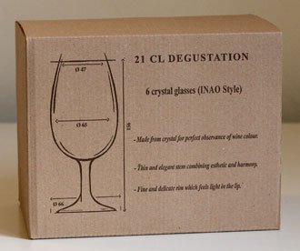 Lehmann Glass 6 Verres de dégustation INAO en cristallin noir