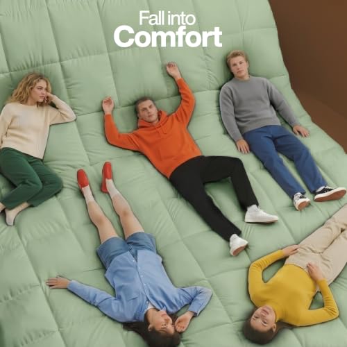 Image of Utopia Bedding Comforter King Size, Duvet Insert, Sage Green, 90 x 102 in