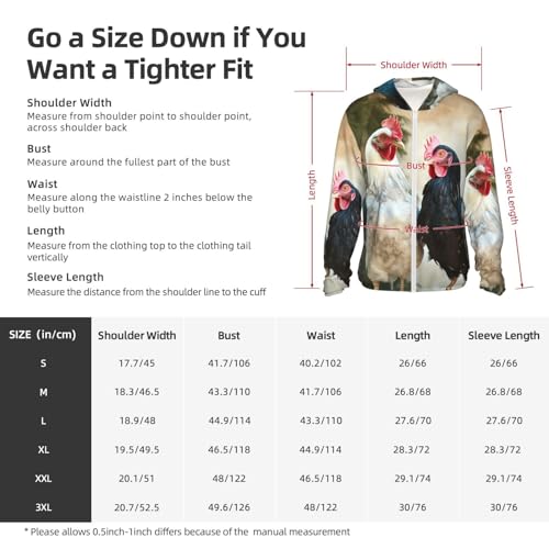 Veste à capuche anti coup de soleil Four Chicken UPF 50+ zippée extérieur - 4